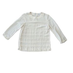 Broadway & Broome Silk Long Sleeve Top. Size XS Cottagecore